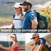 imageSukeen 3 Pack Sports Sun Visor Men Women Lightweight Packable Cooling Stretchy Visor Hat for Running Tennis Golf2 WhiteBlack