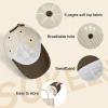 imageSukeen Baseball Caps for Teenage Big Kids Adjustable TwoTone Corduroy Hat Casual Caps for Everyday OutdoorBrown