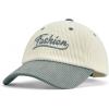 imageSukeen Baseball Caps for Teenage Big Kids Adjustable TwoTone Corduroy Hat Casual Caps for Everyday OutdoorGrey