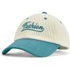 imageSukeen Baseball Caps for Teenage Big Kids Adjustable TwoTone Corduroy Hat Casual Caps for Everyday OutdoorLake Blue