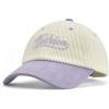 imageSukeen Baseball Caps for Teenage Big Kids Adjustable TwoTone Corduroy Hat Casual Caps for Everyday OutdoorPurple