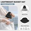 imageSukeen Bucket Hat for Women Men Lightweight Packable Fisherman Hat Reversible Adjustable Cooling Sun Hat for Hiking TravelBlack