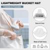 imageSukeen Bucket Hat for Women Men Lightweight Packable Fisherman Hat Reversible Adjustable Cooling Sun Hat for Hiking TravelWhite