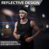 imageSukeen Headbands for Men Sweatbands Running Headbands Moisture Wicking Mens Headband Reflective Sports Headband Non Slip Cooling Headband for Gym Fitness Exercisea Dark Green