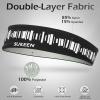 imageSukeen Headbands for Men Sweatbands Running Headbands Moisture Wicking Mens Headband Reflective Sports Headband Non Slip Cooling Headband for Gym Fitness Exercisea Black
