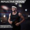 imageSukeen Headbands for Men Sweatbands Running Headbands Moisture Wicking Mens Headband Reflective Sports Headband Non Slip Cooling Headband for Gym Fitness Exercisea Gray