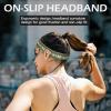 imageSukeen Headbands for Men Sweatbands Running Headbands Moisture Wicking Mens Headband Reflective Sports Headband Non Slip Cooling Headband for Gym Fitness Exercisea Dark Green
