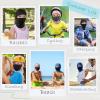 imageSukeen Kids Summer Balaclava for Boys Girls UV Sun Protection Face Cover Cooling Face Mask Breathable Neck Gaiter for OutdoorBlue