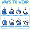 imageSukeen Kids Summer Balaclava for Boys Girls UV Sun Protection Face Cover Cooling Face Mask Breathable Neck Gaiter for OutdoorBlue