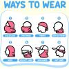 imageSukeen Kids Summer Balaclava for Boys Girls UV Sun Protection Face Cover Cooling Face Mask Breathable Neck Gaiter for OutdoorPink