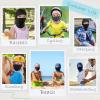 imageSukeen Kids Summer Balaclava for Boys Girls UV Sun Protection Face Cover Cooling Face Mask Breathable Neck Gaiter for OutdoorWhite