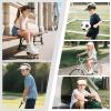 imageSukeen Kids Visors Hats for Girls BoysFoldable Brim Sun Hat Adjustable Folding Cap for Outdoors ActivityWhite