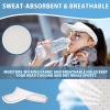 imageSukeen Sports Sun Visor Men Women Reflective Running Visor Lightweight Adjustable Visor Hat for Golf Tennis Sunglass SlotsWhite