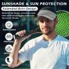 imageSukeen Sun Visor Hat for Men Large Head Lightweight Cooling Stretchy Visor Hat for Running Tennis Golf Daily WearGrey