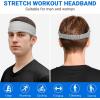 imageSukeen Workout Headbands for Men Moisture Wicking Sports Headbands Cooling Towels 4 Pack
