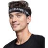 imageSukeen Headbands for Men Sweatbands Running Headbands Moisture Wicking Mens Headband Reflective Sports Headband Non Slip Cooling Headband for Gym Fitness Exercisea Black