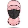 imageSukeen Kids Summer Balaclava for Boys Girls UV Sun Protection Face Cover Cooling Face Mask Breathable Neck Gaiter for OutdoorPink