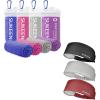 imageSukeen Workout Headbands for Men Moisture Wicking Sports Headbands Cooling Towels 4 Pack