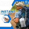 imageSukeen Cooling TowelInstant Evaporative Cooling for SportsYogaGolfGymNeckWorkout and More40x 12BlueDark Grey