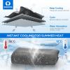 imageSukeen Cooling TowelInstant Evaporative Cooling for SportsYogaGolfGymNeckWorkout and More40x 12BlueDark Grey