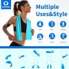imageSukeen Cooling Towels for Neck and Face 4 Pack Cooling Towels for hot Weather 40quotx12quot Cooling Rags for Yoga Sport Running WorkoutGym Camping Fitness Workout ampamp More Activities