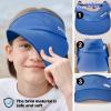 imageSukeen 2 Packs Kids Sun Visor Hats for Girls BoysLightweight Sports Cap Cooling UPF50 Sun Hat for Running Outdoor Activity