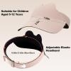imageSukeen Kids Sun Visor Hats for Girls Boys Lightweight Sport Hat UPF50 Sun Hat Seamless Running Hats for Outdoor Activities