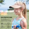 imageSukeen Kids Sun Visor Hats for Girls Boys Lightweight Sport Hat UPF50 Sun Hat Seamless Running Hats for Outdoor Activities