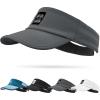 imageSukeen Sports Sun Visor for Men Women Lightweight QuickDry Outdoor Visor Hat Packable Running Tennis Golf VisorGrey
