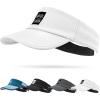 imageSukeen Sports Sun Visor for Men Women Lightweight QuickDry Outdoor Visor Hat Packable Running Tennis Golf VisorWhite