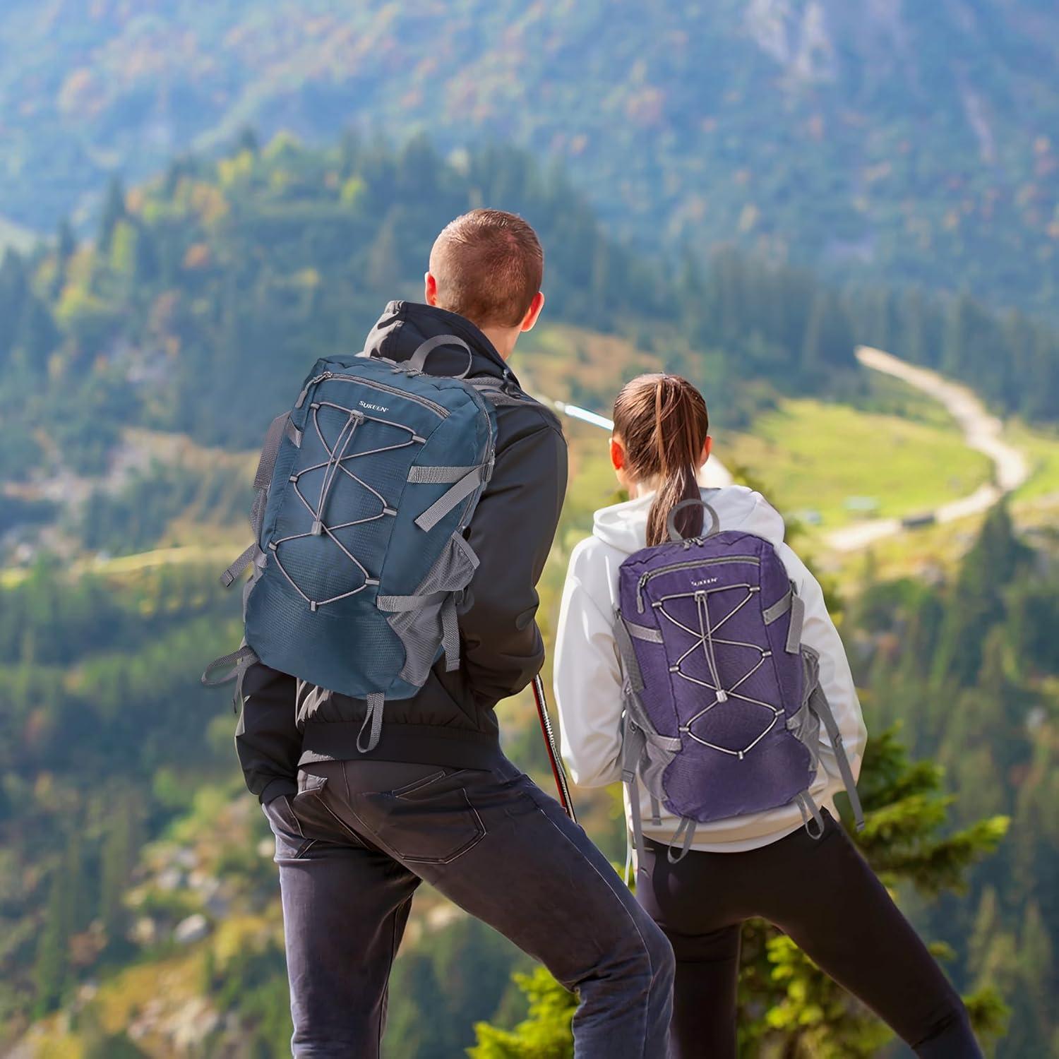 imageSukeen Hiking Backpack Packable Lightweight 30L Backpack Wear Resistant Daypack for Outdoor Travel Camping Cycling