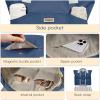 imageSukeen Tote Bag for Women Foldable Tote Bag with Zipper Daily Shoulder Bags for Travel Work Gym