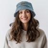 imageSukeen Womens Winter Bucket Hats Faux Fur Fuzzy Warm Fisherman Hat for Trendy DailyDark Blue