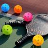 imageSukeen Indoor Pickleball Balls with Bag  26 Holes Pickle Ball Indoor Pickleballs  High Bounce Pickleball Balls Indoor  Pickle Balls for Beginner Intermediate Player 12 Pack  Neon Green