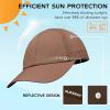 imageSukeen Kids Sun Hats for Girls Boys Quick Drying Baseball Cap Lightweight Sun Protection Hat for Outdoor ActivityCoffee Brown