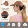imageSukeen Kids Sun Hats for Girls Boys Quick Drying Baseball Cap Lightweight Sun Protection Hat for Outdoor ActivityCoffee Brown