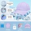 imageSukeen Kids Sun Hats for Girls Boys Quick Drying Baseball Cap Lightweight Sun Protection Hat for Outdoor ActivityPale Purple