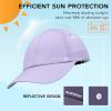 imageSukeen Kids Sun Hats for Girls Boys Quick Drying Baseball Cap Lightweight Sun Protection Hat for Outdoor ActivityPale Purple