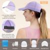 imageSukeen Kids Sun Hats for Girls Boys Quick Drying Baseball Cap Lightweight Sun Protection Hat for Outdoor ActivityPale Purple