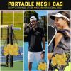 imageSukeen Pickleball Balls Outdoor 40 Holes High Bounce Pickleball Balls with Mesh Bag High Visibility Pickle Balls for All Pickleball Paddles4 Pack  Yellow