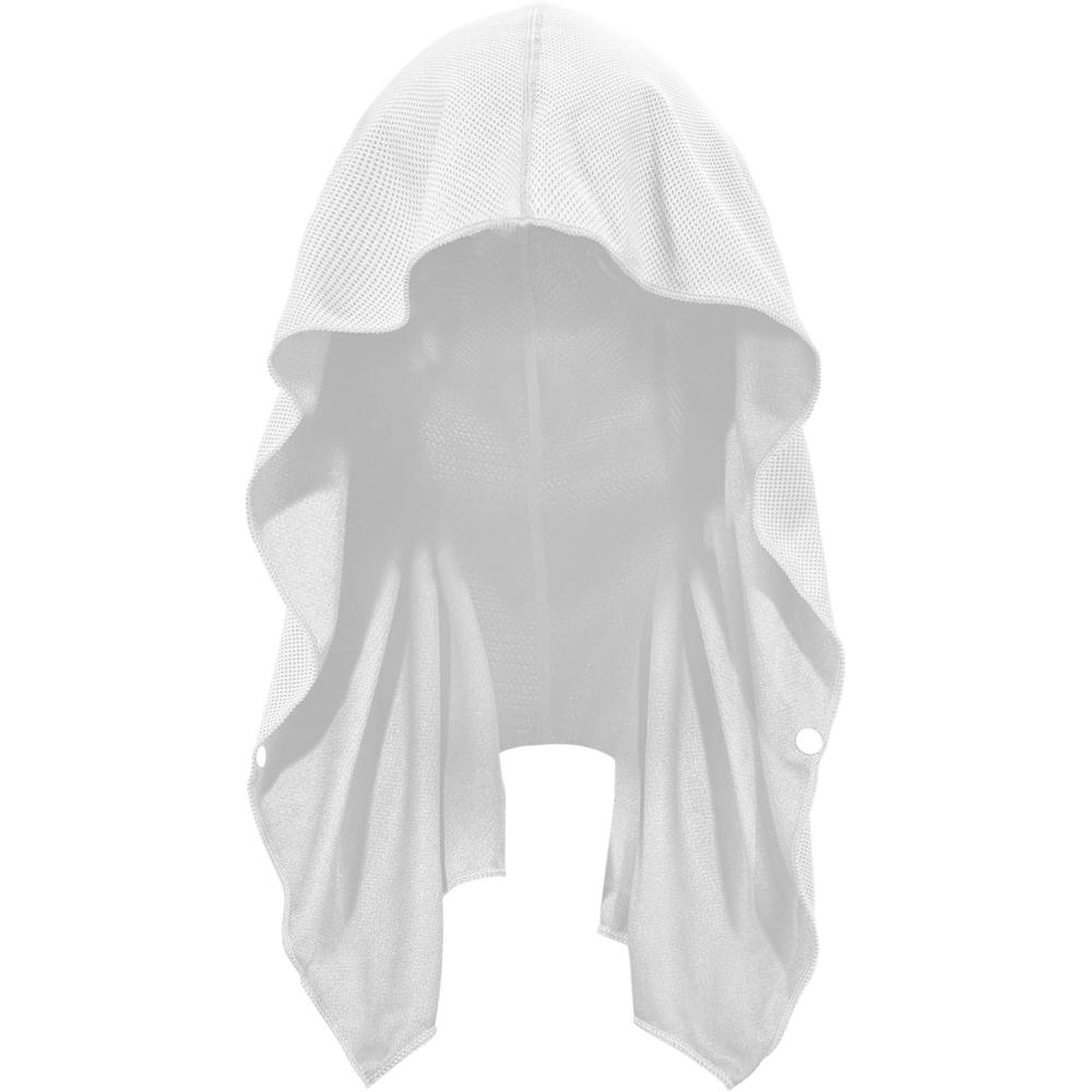 imageSukeen Cooling Hoodie Towel for Men Quick Drying Cooling Towels for Neck and Face Cooling Head Towels Stay Chill Towel Sport Workout Cooling Neck Wrap for Hot WeatherWhite