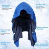 imageSukeen Cooling Hoodie Towel for Men Quick Drying Cooling Towels for Neck and Face Cooling Head Towels Stay Chill Towel Sport Workout Cooling Neck Wrap for Hot WeatherRoyal Blue