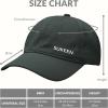 imageSukeen Sports Baseball Cap for Men Women Unstructured Soft Cap UPF 50 Cooling Sports Hat for Running Golf Cycling Black