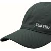 imageSukeen Sports Baseball Cap for Men Women Unstructured Soft Cap UPF 50 Cooling Sports Hat for Running Golf Cycling Black
