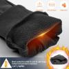 imageSukeen Winter Gloves for Men Women Waterproof AntiSlip Touchscreen Warm Gloves for Runing Cycling Hiking Outdoor RecreationBlack