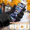 imageSukeen Winter Gloves for Men Women Waterproof AntiSlip Touchscreen Warm Gloves for Runing Cycling Hiking Outdoor RecreationBlack