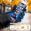 imageSukeen Winter Gloves for Men Women Waterproof AntiSlip Touchscreen Warm Gloves for Runing Cycling Hiking Outdoor RecreationBlue