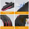 imageSukeen Winter Gloves for Men Women Waterproof AntiSlip Touchscreen Warm Gloves for Runing Cycling Hiking Outdoor RecreationPink