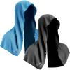 imageSukeen Cooling Hoodie Towel Absorbent QuickDrying Cooling Towels for Neck and Face UV Sun Protection Cooling Neck Wraps Sport Head Cooling Towel Hot WeatherBlackBlue