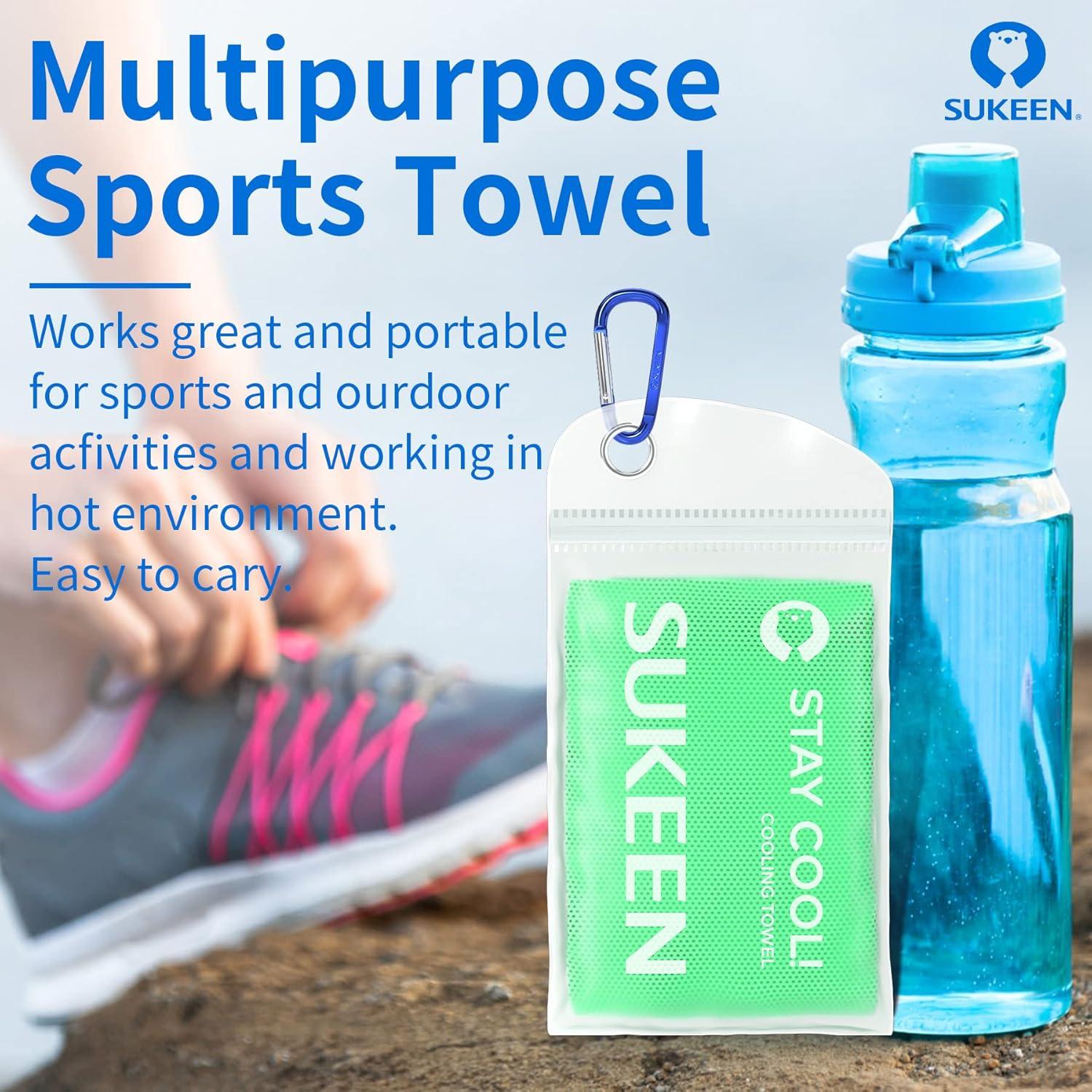 imageSukeen 4 Pack Cooling Towels 40quotx12quot Ice Towel Soft Breathable Chilly Towel Microfiber Towels for Yoga Sport Running Gym WorkoutCamping Fitness Workout ampamp More Activities2macaron Lavender2macaron Mint Green